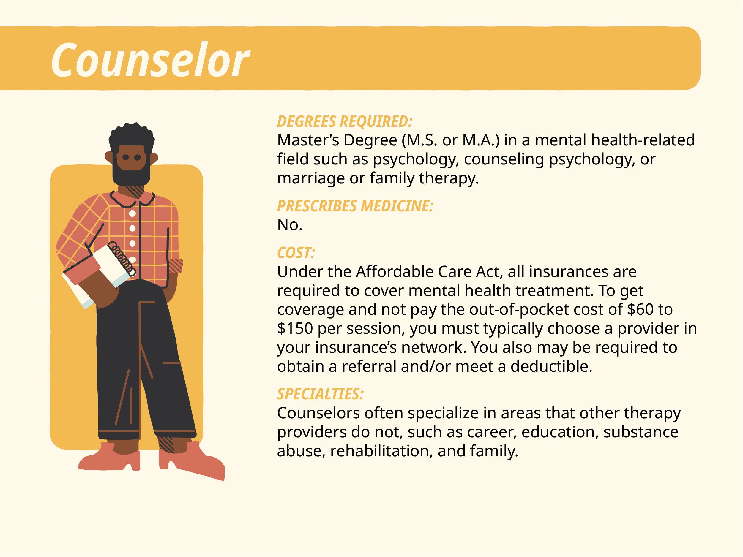 Counselor slide