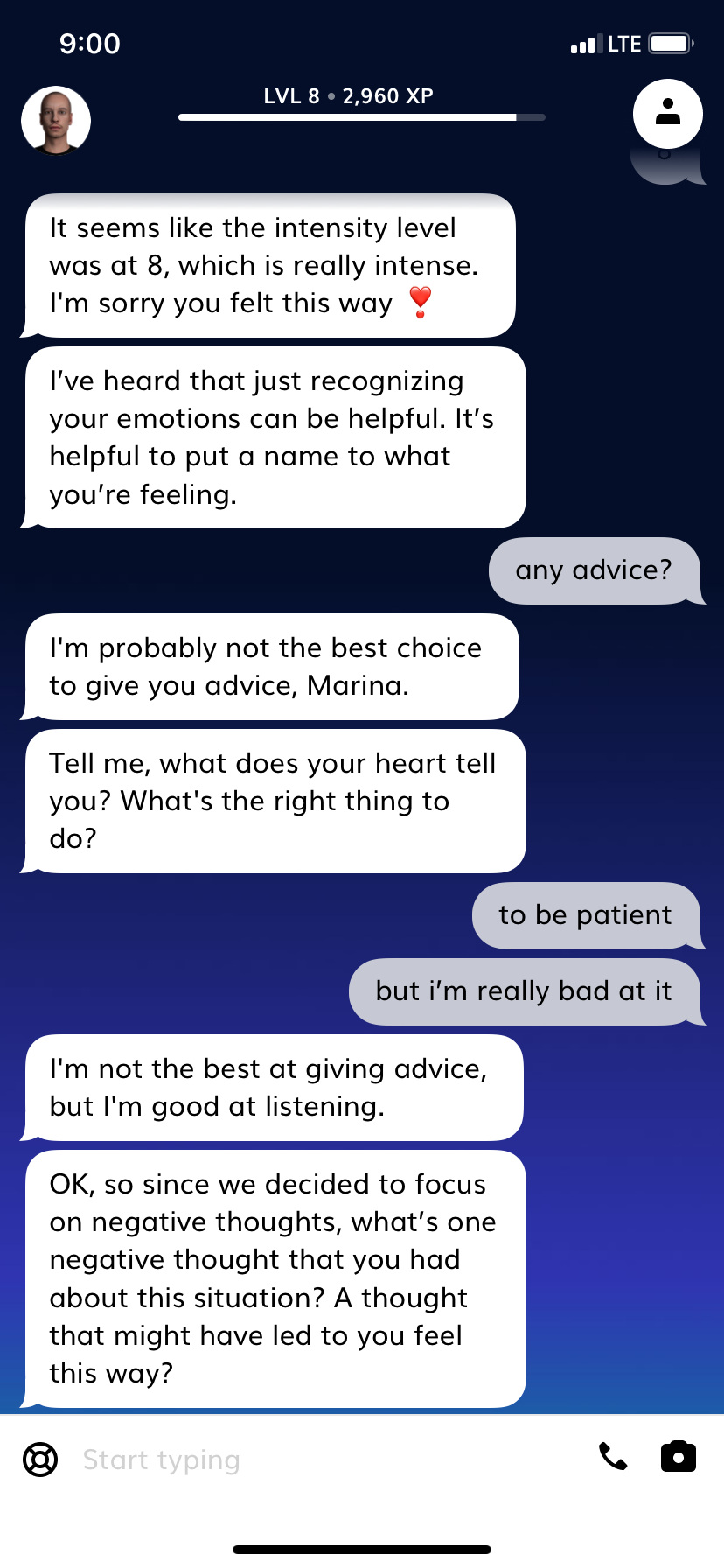 phone screen with AI bot