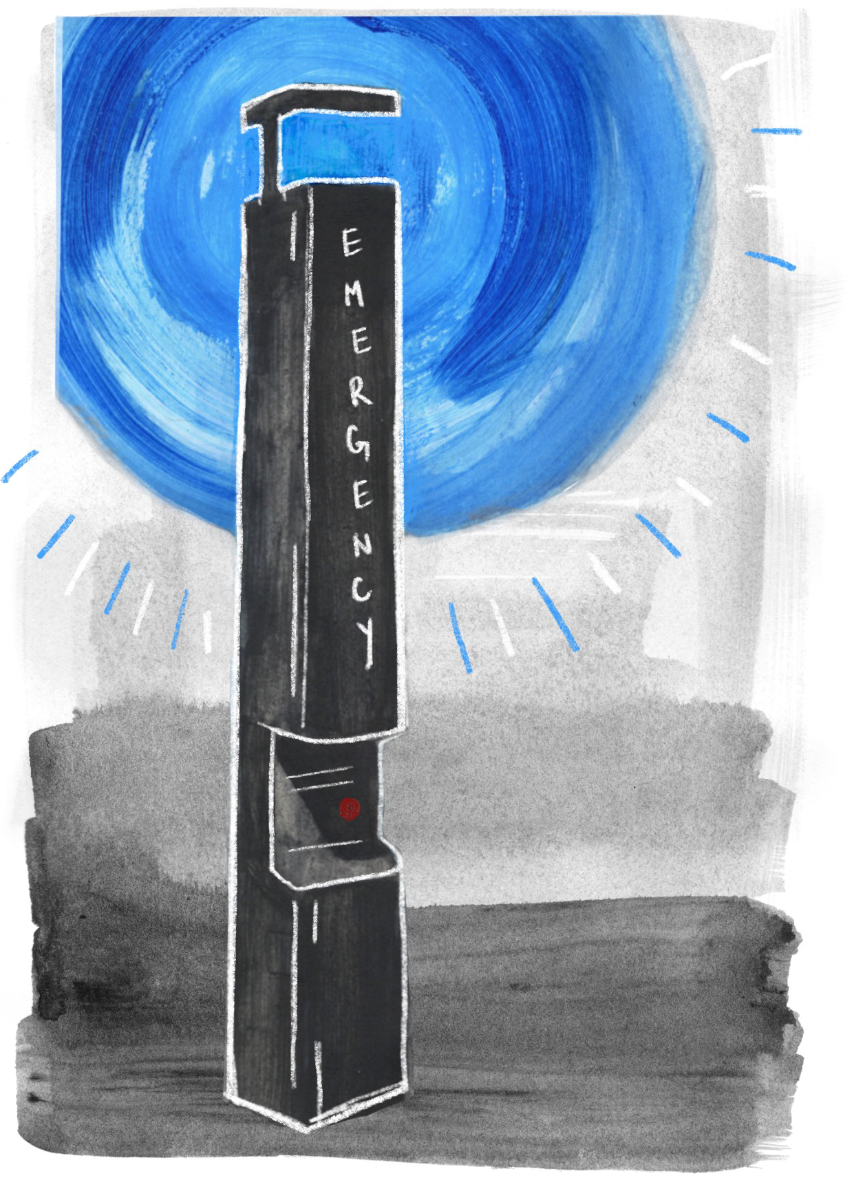 blue light on college campuses