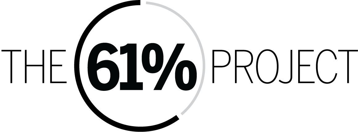 The 61% Project logo